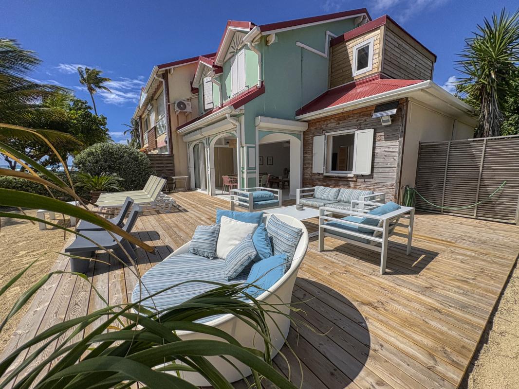 5.Location villa pied dans l'eau Saint François Guadeloupe_Plage des Raisins Clairs